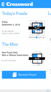 The New York Times Crossword App Released – ClintonFitch.com