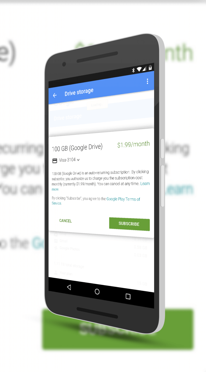 Google Drive Subscriptions Move To The Play Store – ClintonFitch.com